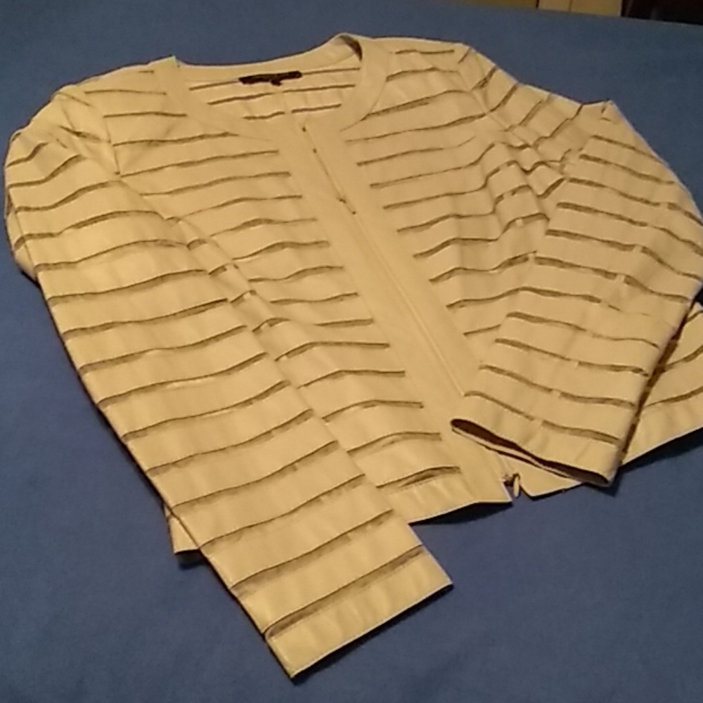 Layfayette leather/silk jacket